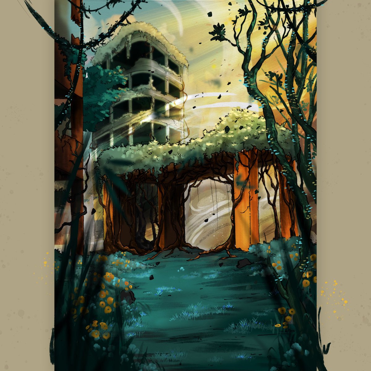 ubisbjorn's tweet photo. The secret blooming nature in the Obsolete City.
#concept #conceptart #makingconcepts #illustration #art #drawing #sketch #story #nature #lostcity #sketchbook #sketchingdaily #conceptdesign #conceptartwork #procreate #photoshop #blooming #bloomingnature #dystopianworld #SriLanka https://t.co/ZfmZpdp6Hx