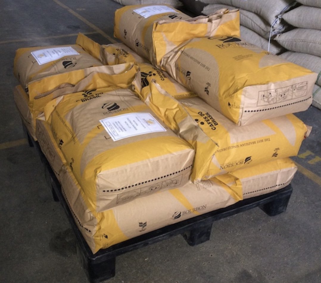 Brazcof's tweet photo. 2022/23 Coffee in stock in Toronto, in 30kg paper/plastic bags https://t.co/R2SWvKoQlt
