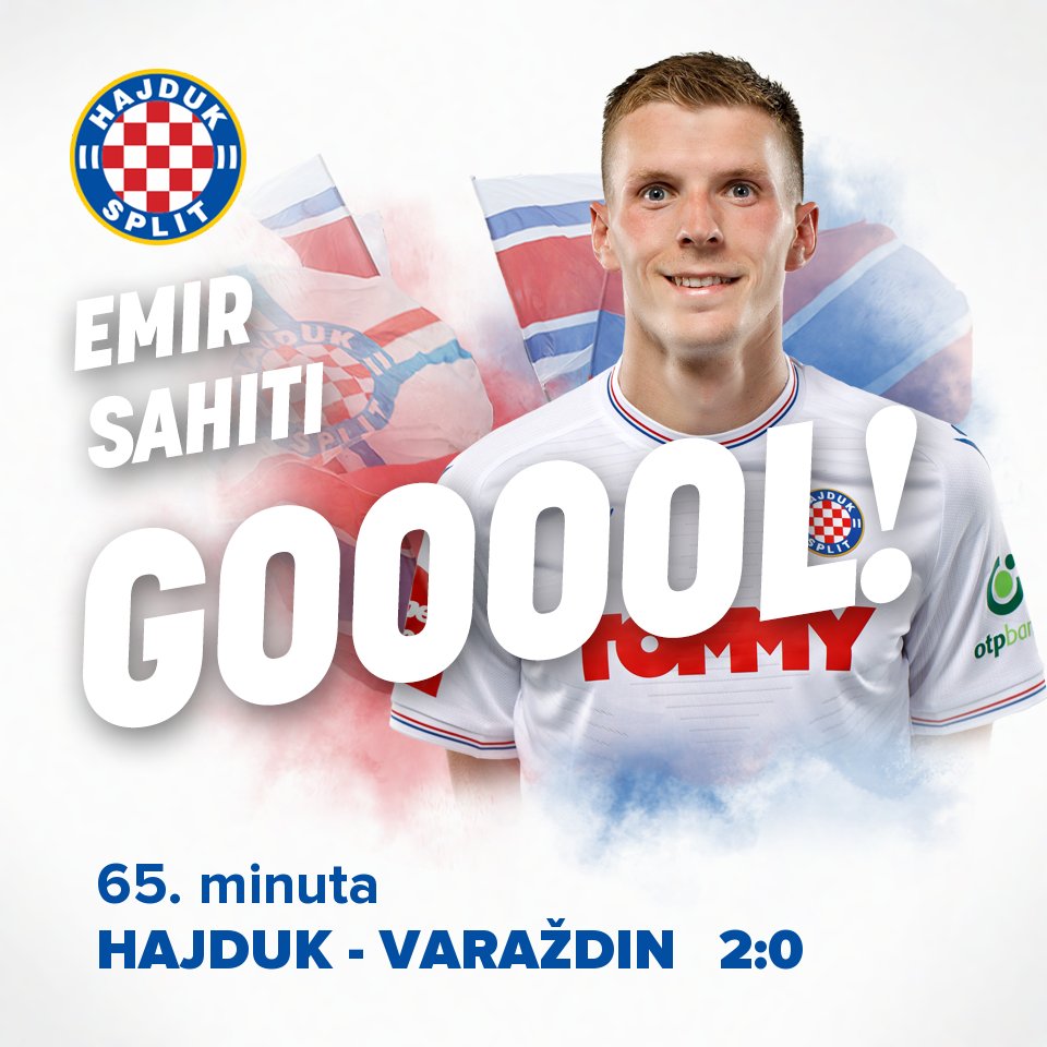 Split: Hajduk - Varaždin 2:0 • HNK Hajduk Split