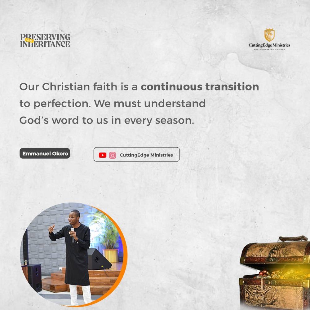 CuttingEdge_NG's tweet photo. As believers, when we begin to notice sinful generational patterns in our lives, there is a need to engage in the finished work of Christ.
We must operate from a standpoint of victory because Christ has paid the ultimate price for sin.
#PresentTruthExcerpts
#TheGoverningChurch https://t.co/6rtAYYMM0A