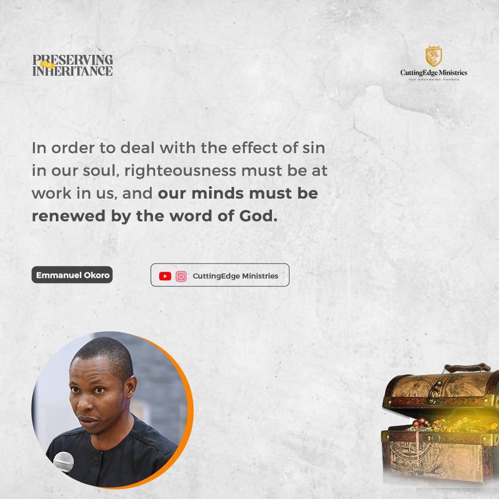 CuttingEdge_NG's tweet photo. As believers, when we begin to notice sinful generational patterns in our lives, there is a need to engage in the finished work of Christ.
We must operate from a standpoint of victory because Christ has paid the ultimate price for sin.
#PresentTruthExcerpts
#TheGoverningChurch https://t.co/6rtAYYMM0A