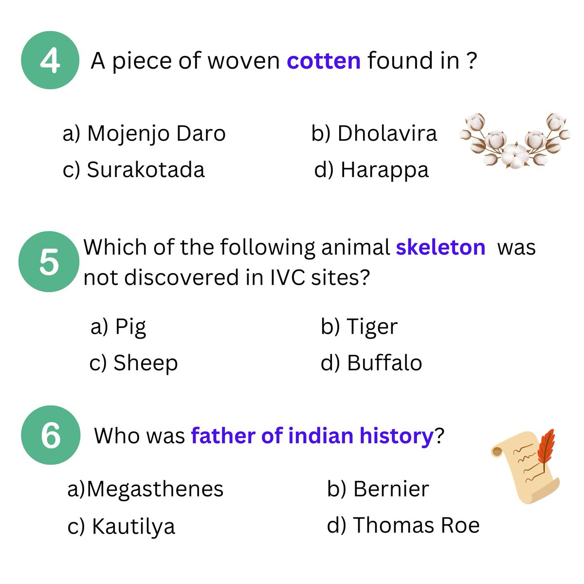 WinningskillsH's tweet image. SUNDAY QUIZ
.
.
.
.
IVC SITES
FOREIGN TRAVELLERS
BHAKTI MOVEMENT
SUFI MOVEMENT
.
.
.
.
#upsc #upscquestions #upsc2023 #upscaspirants #upscexam #ias #modernhistoryofindia # #winningskillshub
#modernhistory
#dandimarch #saltsatyagraha
#prelims2023 #prelimstestseries2023
#sufimoveme