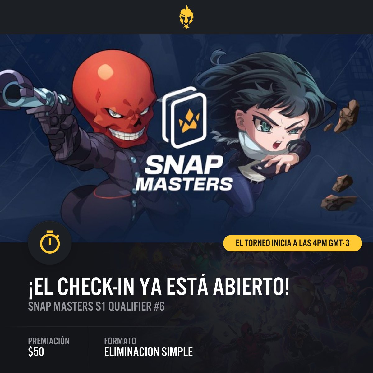 Players! Atentos que el check-in ya empezó 

🔗egl.tv/tournament/7797