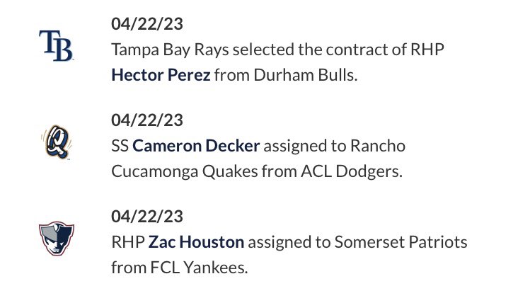 North grad Cameron Decker has been assigned to Single-A Rancho Cucamonga in the Dodgers system