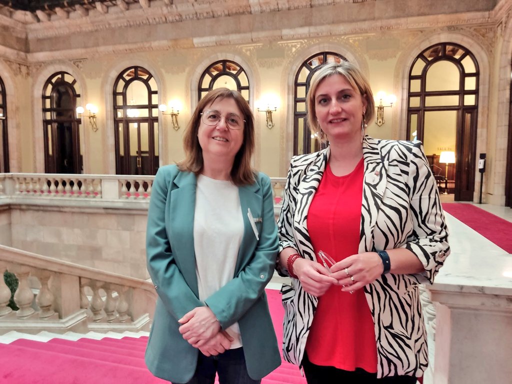 JuntsPerCalaf's tweet photo. 🏛️ El MH President del @governcat, @perearagones, i la vicepresidenta del @parlamentcat, @albaverges, també han mostrat el seu suport a Montse Mases, alcaldable a #Calaf. https://t.co/P4sm1FZH1Y