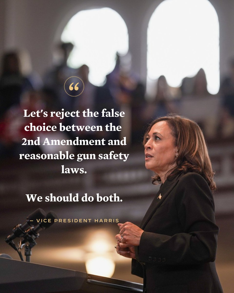 WhiteHouse46's tweet photo. It's time for commonsense gun safety laws. It's time to ban assault weapons. It's time to hold the gun industry accountable.

The Biden-Harris Administration has taken action to reduce gun violence. It’s time for Congress to do the same. https://t.co/2lUg1etDGy