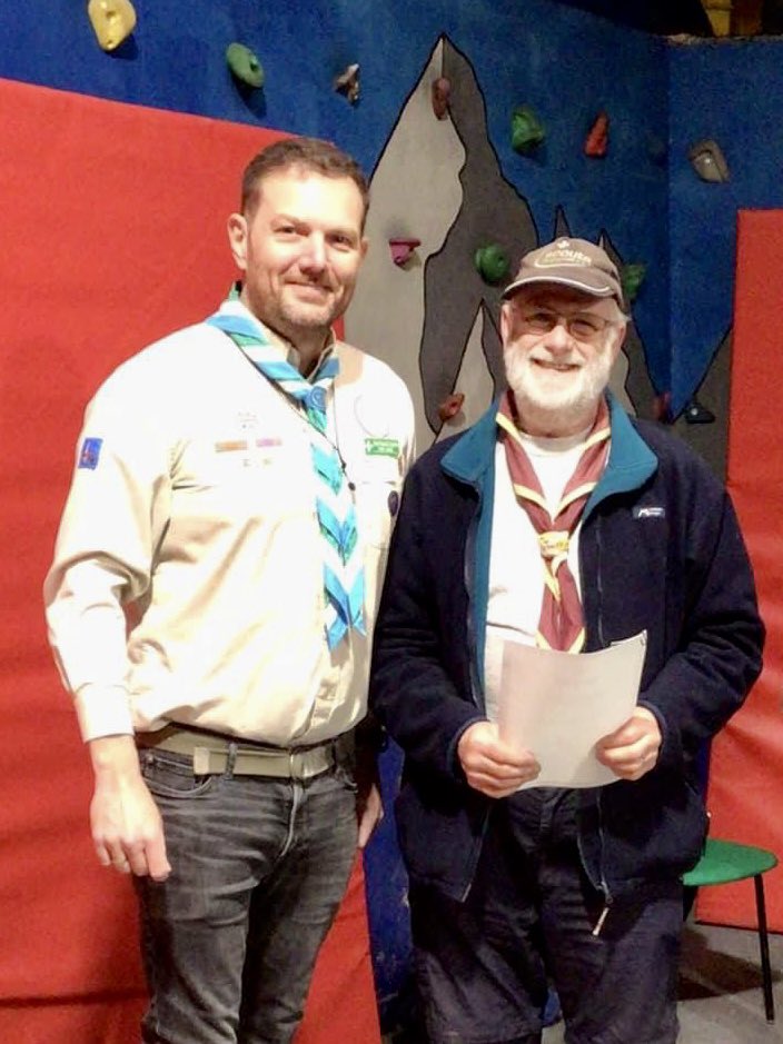CumbriaScoutsCC's tweet photo. Thank you to @KentdaleScouts for inviting me to their #StGeorgesDay Activity Day at #GreatTower & congratulation to all the award recipients #CumbriaScouts https://t.co/0VaSISjqCq