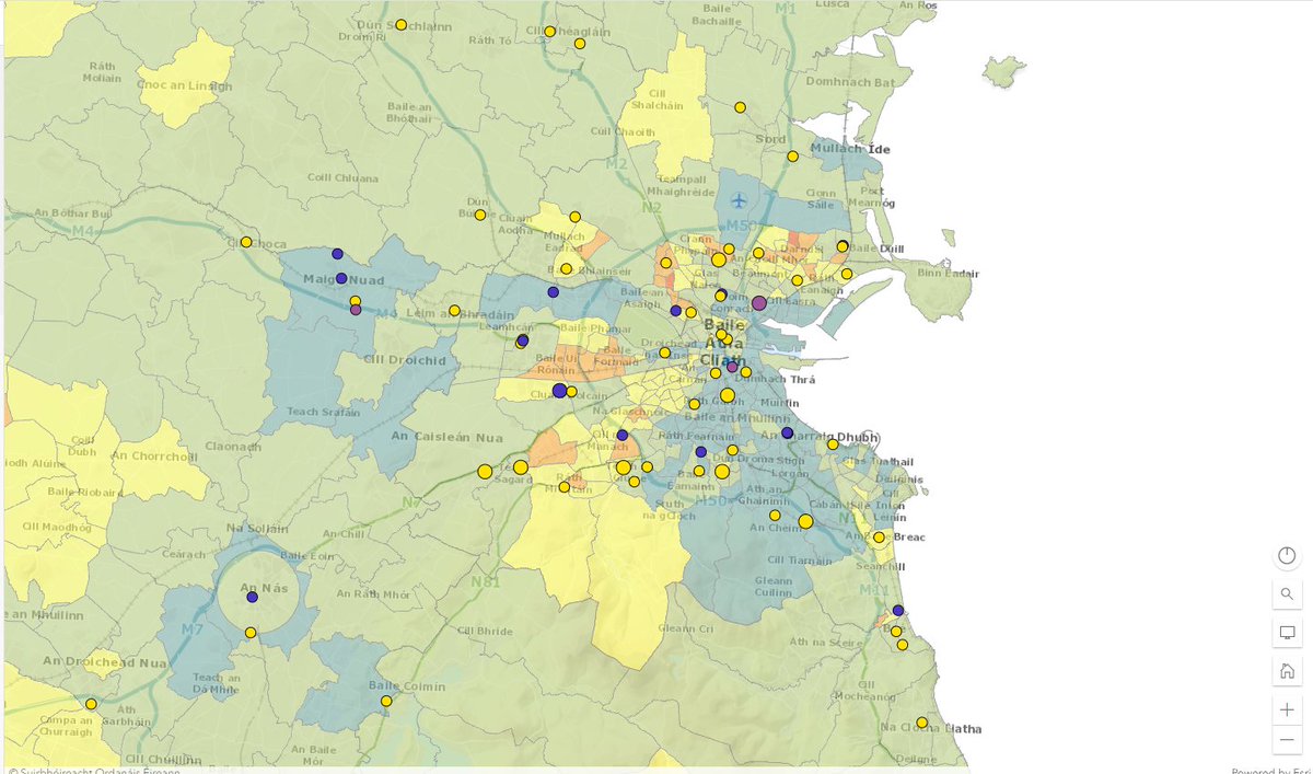 DublinHistorian's tweet image. Delighted to be able to share this interactive map and 53 oral history interviews with the public. The map shows gaelscoil growth from 1908-2023 and contains layers with socioeconomic and sociolinguistic information for cross-reference #Gaeloideachas50
dcu.ie/sealbhu/stair-…