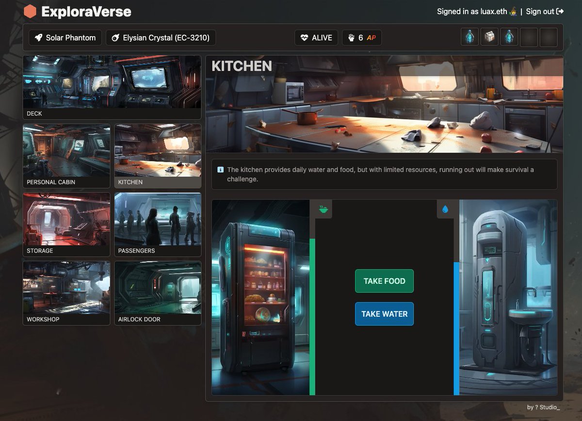 Luax0's tweet photo. I introduce @exploraverse

A multiplayer collaborative survival game in space.

Impressed by the recent Starship launch by SpaceX? 🚀 Become a passenger seeking adventures and find a way to survive in the space against deadly aliens.

Reply with an emoji to get access! https://t.co/oMrObZX6ik
