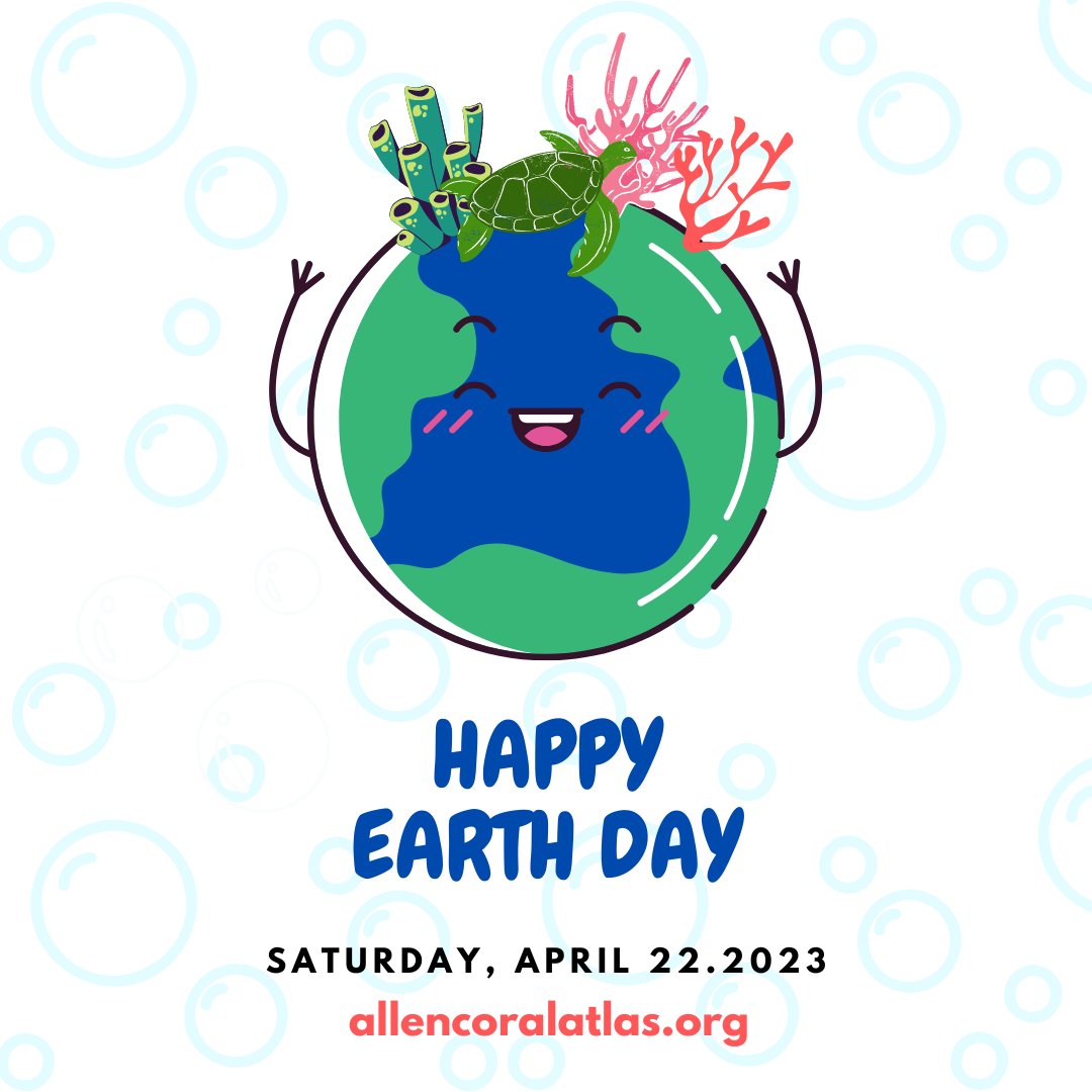 Happy Earth Day, everyone! 🌎 Let's take a moment to appreciate the beauty and diversity of our oceans and lands. Together, with partnerships, commitment and data, we can be stewards of healthy coral reefs and a healthy planet. #earthday