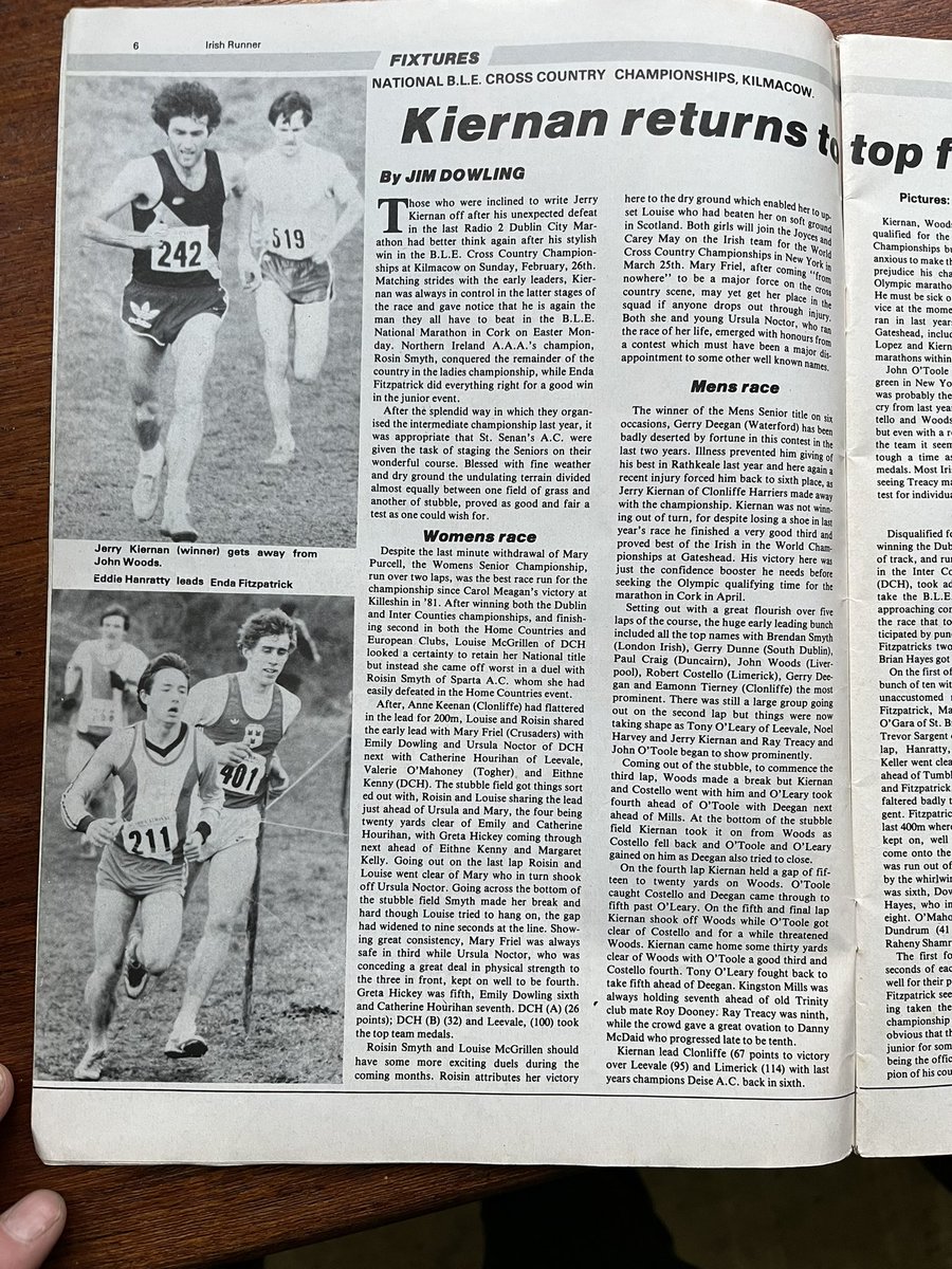 ianoriordan's tweet photo. @coleman80b @adidas @RahenyShamrock @Cathal_Dennehy @ciaramageean … Kiernan also won the National Cross-Country a few weeks before… 1984 was his best year https://t.co/TQrwdm4FuI
