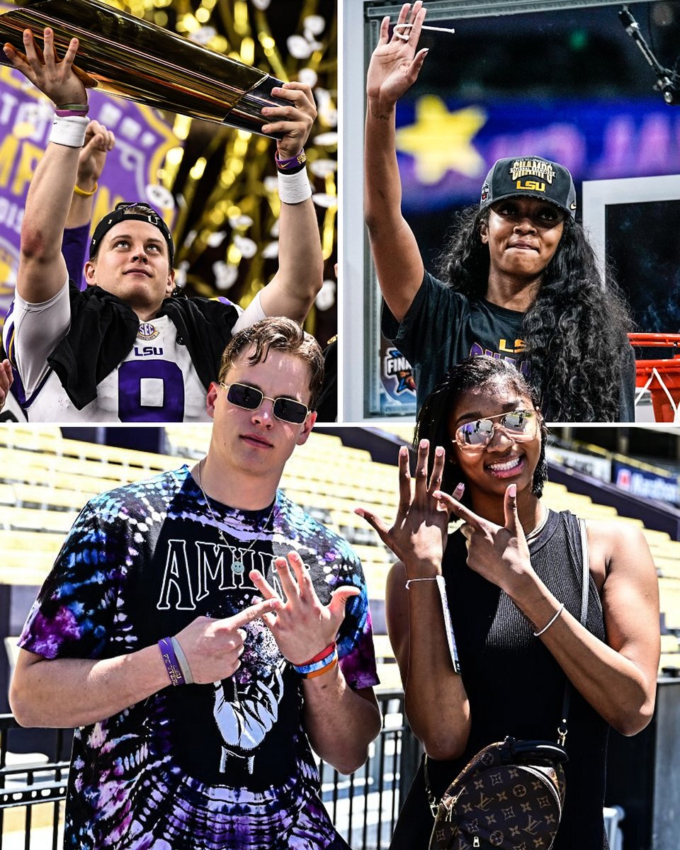 THIS DUO 💍🐯

<a href="/LSUfootball/">LSU Football</a> | <a href="/LSUwbkb/">LSU Women's Basketball</a> 
<a href="/JoeyB/">Joey Burrow</a> | <a href="/Reese10Angel/">Angel Reese</a>