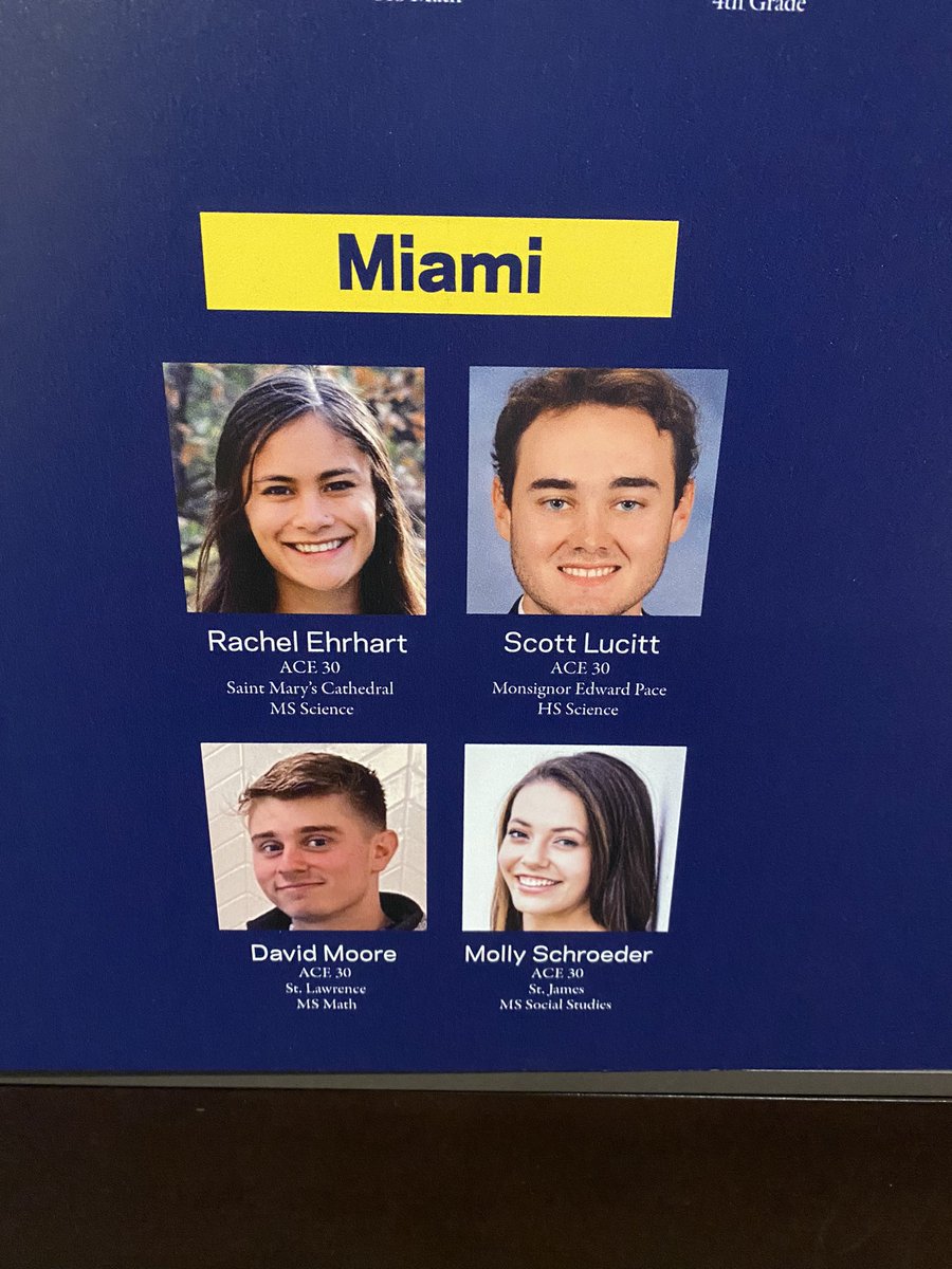 RiggJim's tweet photo. HRILLED to welcome an @ACEatND teacher community to Miami! You are going to love South Florida! #WeAreOneBody #Zeal #GodInAllThings @CatholicMiami https://t.co/yWOlxVOvCG