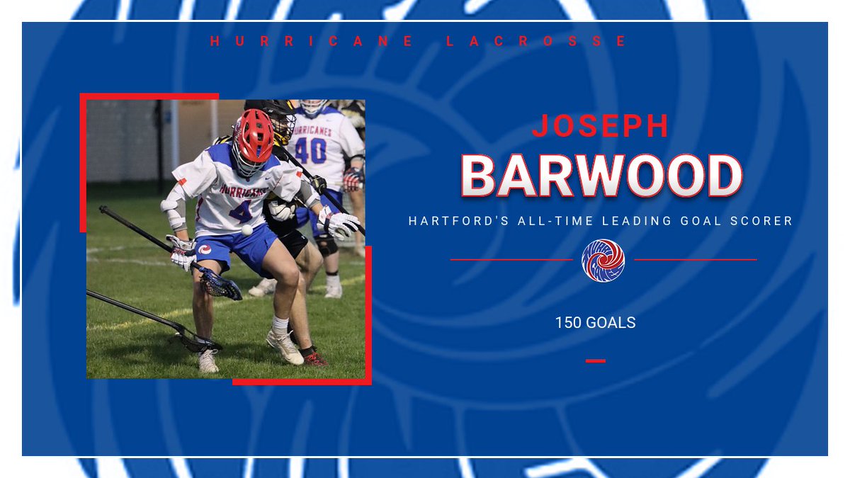 hcaneswirl's tweet photo. Joseph Barwood has broken the all-time goals record for Hartford boys lacrosse!!!  His 150th career goal this afternoon surpasses Reece Thompson's 149 set in 2019.  Congratulations Joseph!!!!! https://t.co/IPnFFeFoec
