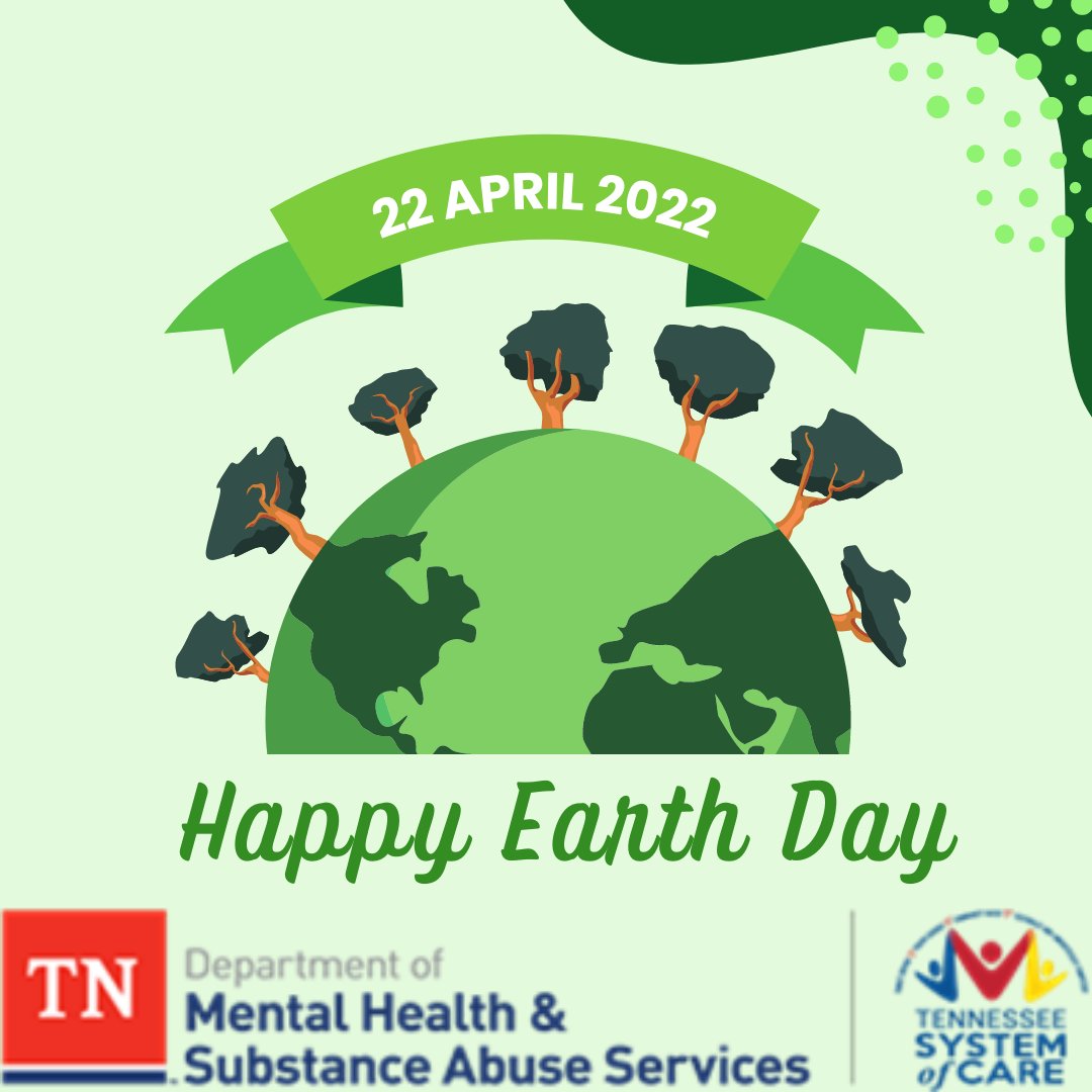 SOCacrossTN's tweet photo. Celebrate Earth Day and boost your mood by going outside and enjoying nature today! Clean up a park, go on a nature walk, or just enjoy some fresh air. #EarthDay2023 #MentalHealthMatters #YouMatter https://t.co/Qm3LIWgSYQ
