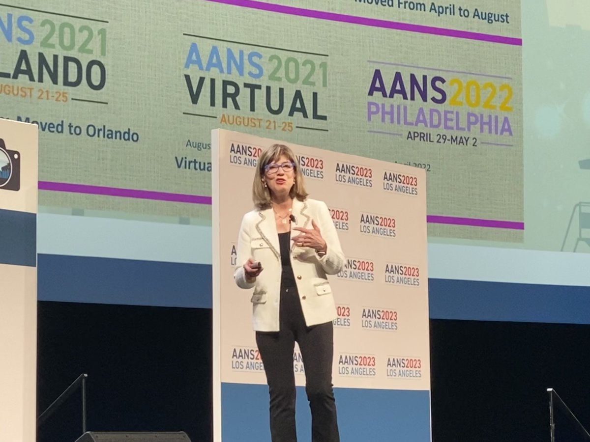 AANSNeuro's tweet photo. Inspiring #AANS2023 presidential address with @NeurosurgeryRE @AANS_President. From #MyFirstAANS to #Neurosurgeons as #Advocates and #Diversity, there’s so much to be excited about. https://t.co/TAci3Bkb8K