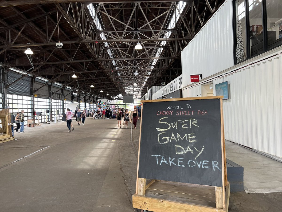 Checking out games at the @SuperGameDay1 event today in Philly. #supergameday #Philadelphia #cherrystreetpier #games #gamers