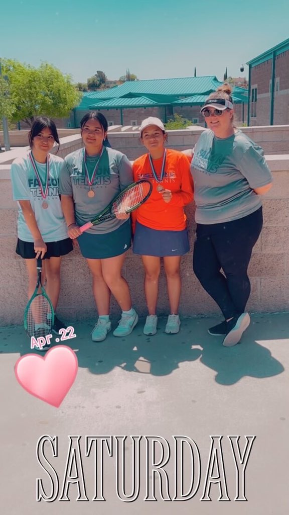 So proud of these ladies for playing their hearts out today. Going home with some medals!!