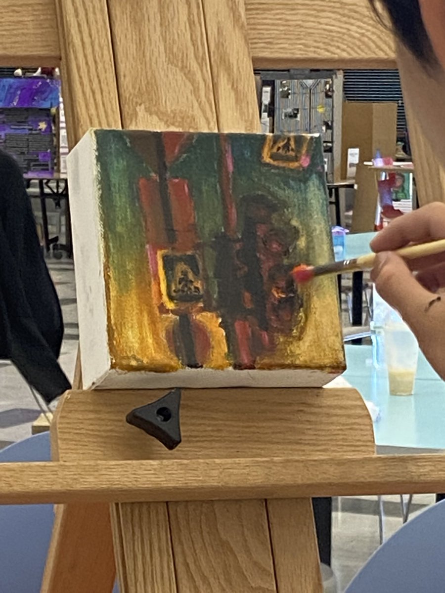 Pictures of Gerardo Sillas’ painting as the #TeamSISD GT Showcase unfolded. Thank you, Gerardo, for representing the #PhoenixFamily! @missionechs #FirstandBest