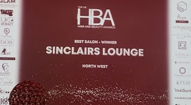 FrankMSinclair's tweet photo. So proud of our  ⁦⁦@rellsinclair⁩ picking up the #BESTSALON in the North West at the #ukhairandbeautyawards 🫶🏾❤️ https://t.co/d30ZnflhZJ