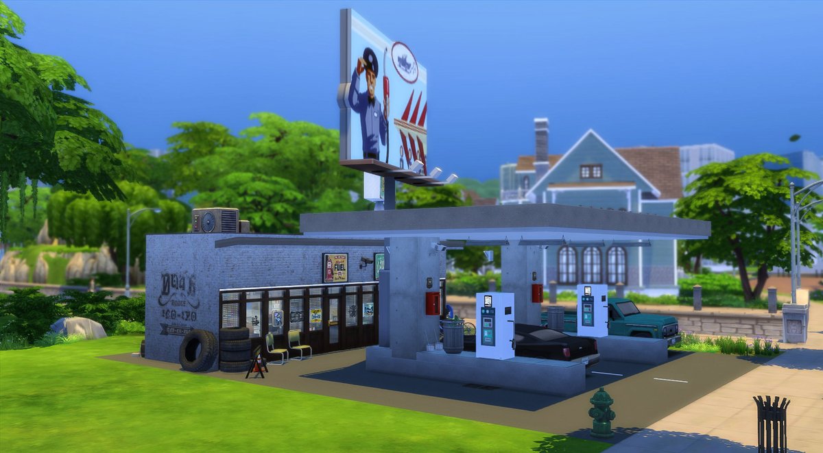 leeliina3's tweet photo. A small gas station/shop and laundromat.
* Gallery ID Leeliina3
#thesims #thesims4 #sims #sims4 #sims4nocc #sccregram @SimsCreatorsCom #ShowUsYourBuilds #ts4 https://t.co/ZK39u8sQk9