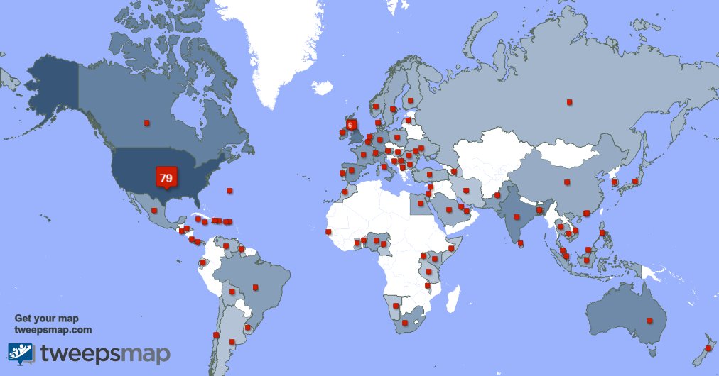 Special thank you to my 9 new followers from USA, and more last week. tweepsmap.com/!SarahGi007822…