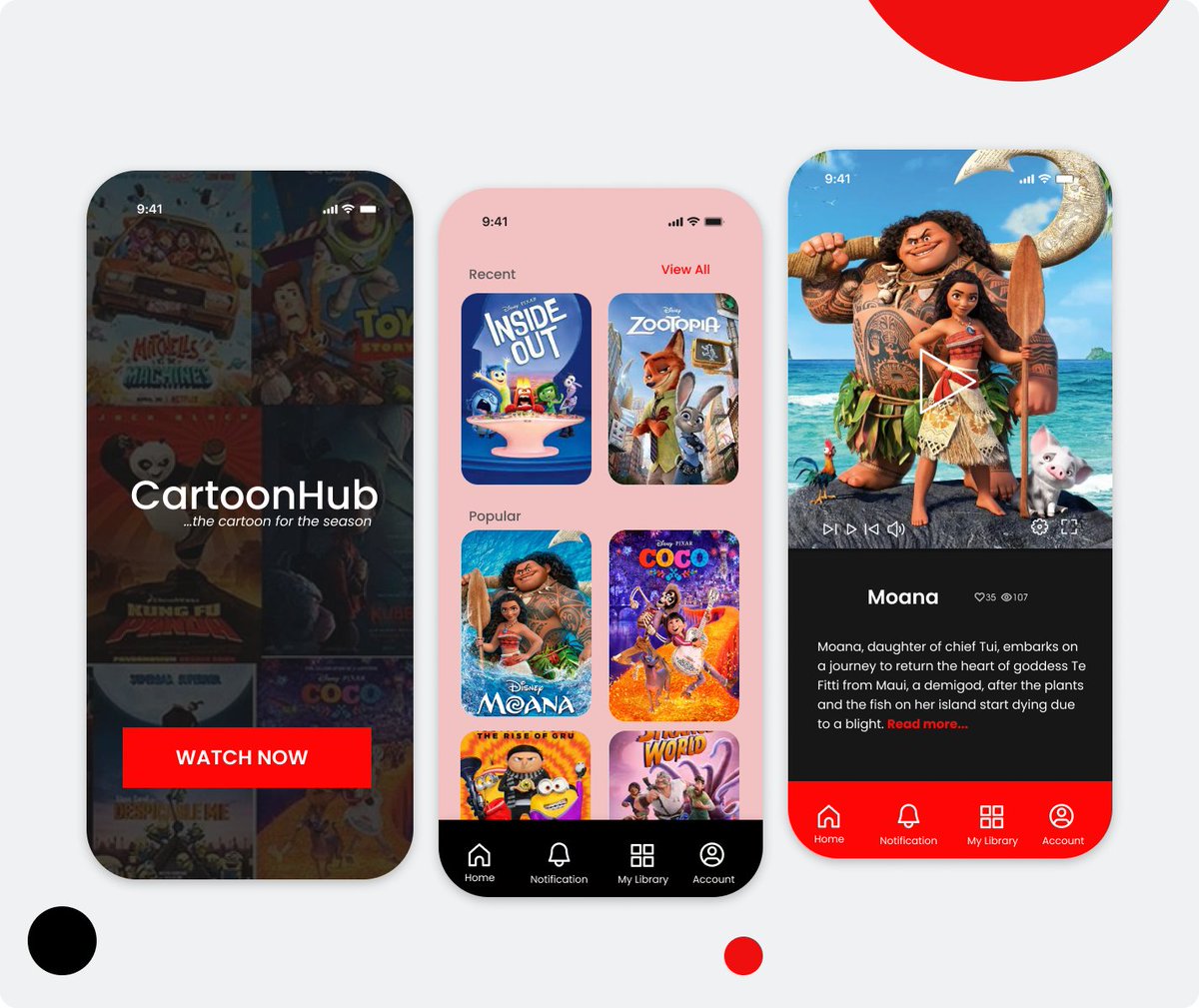 Cartoon Movie App
Check for your favourite cartoon!

#uidesign #uideveloper #uidesigner #uiux #uiuxdesign #uxwriter #uxwriting #cartoon #Webdesign #interactivedesigner #careerdevelopment #Career