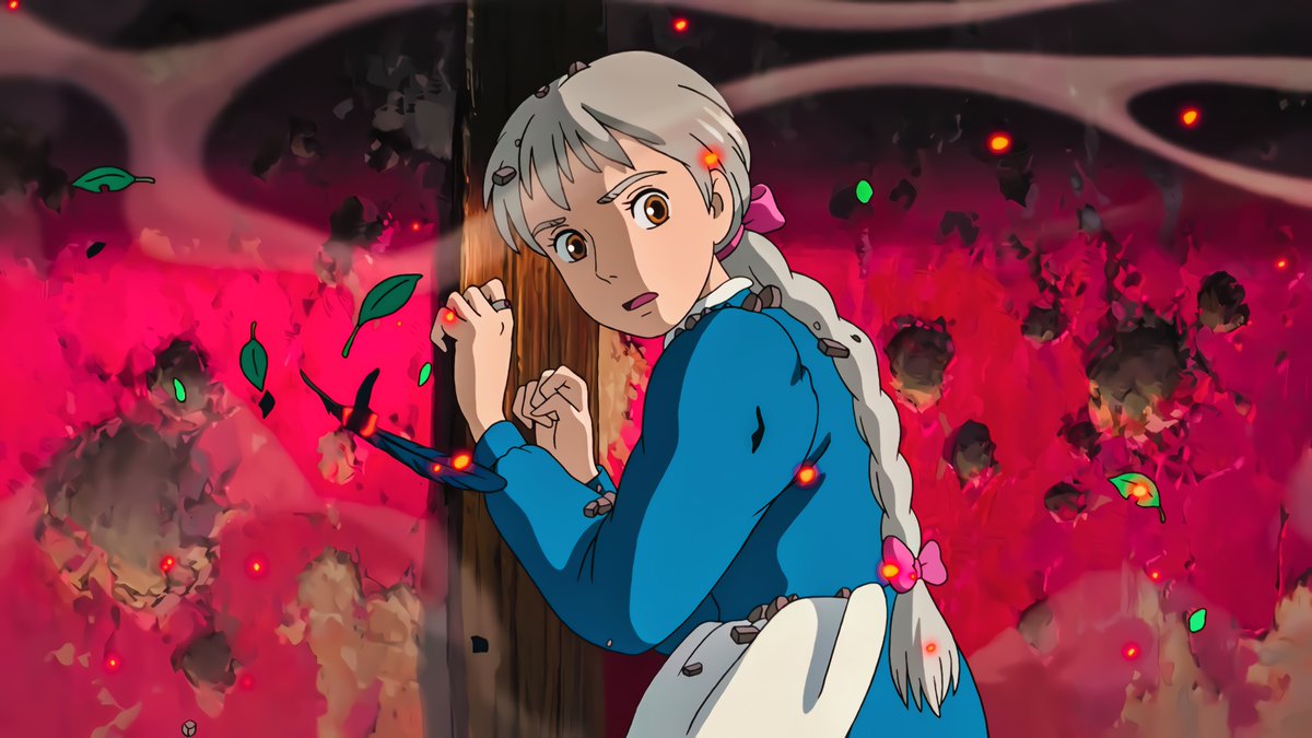 XTheGwen's tweet image. Anime : Howl’s Moving Castle