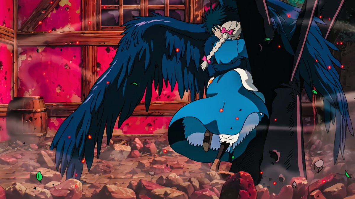 XTheGwen's tweet image. Anime : Howl’s Moving Castle