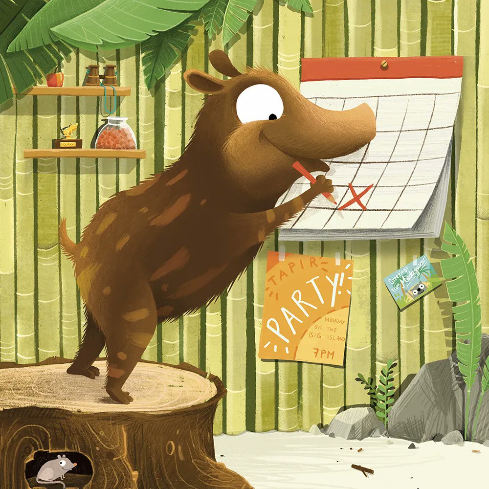 StrangeFshBooks's tweet photo. The 27th of April is World Tapir Day! 🎉🐾 Taffy and friends are here to celebrate! Follow along this week as we share fun facts about tapirs, activities for kids, behind-the-scenes details and a chance to win a free book!. #WorldTapirDay #tapir #PictureBook #ChildrensBooks 📖 https://t.co/xNpIA5Ao6T