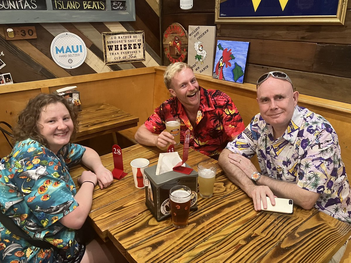 KajKamstra's tweet photo. Awesome time in Hawaii with @HMQuertermous and @ProfGemmell. Thank you @VsdHawaii for a great meeting and really appreciate the travel award. Hoping to be back in 2026! https://t.co/akmnURA4av