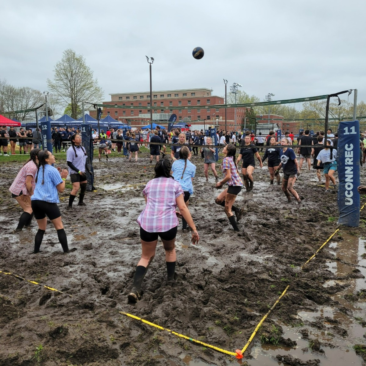 UConnRec's tweet photo. A little mud never hurt nobody! 🏐

We're heading into the playoff rounds of OOzeball! Good luck to all the division winners moving on to the championship and may the muddiest team win!🏆 https://t.co/eABrfF5Hvz