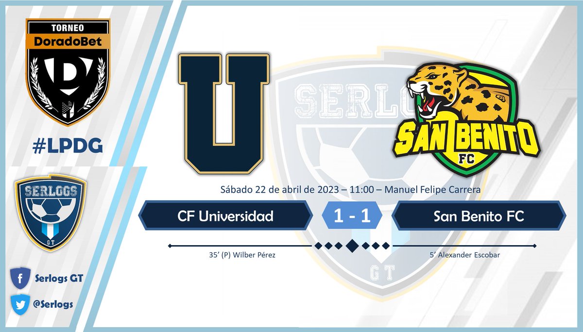 Final #LPDG CF Universidad 1-1 San Benito FC.