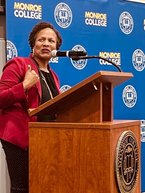 Hundreds of job-seekers came to our Bronx campus today for the incredibly successful NYC Hiring Hall held by <a href="/NYCDCAS/">NYC DCAS</a>. What a great event! It was an honor to welcome <a href="/NYCMayor/">Mayor Eric Adams</a> Eric Adams, DCAS Commissioner Dawn Pinnock, and members of the local community to Monroe College.