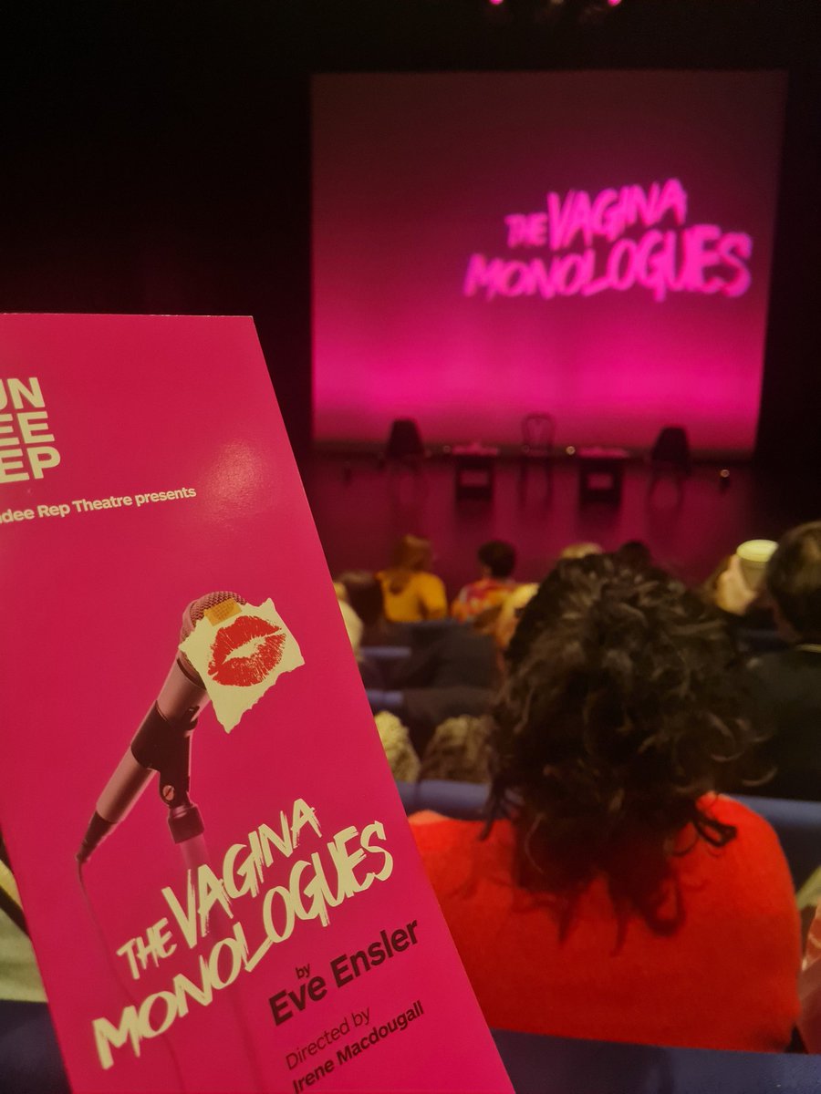 Part two of the day, and it's to the gorgeous @DundeeRep for their new production of Eve Ensler's classic, The Vagina Monologues, which stars some absolute belters: @weemo67, @LauraLovemore and Joyce Falconer. What a cracker of a line-up. #Dundee