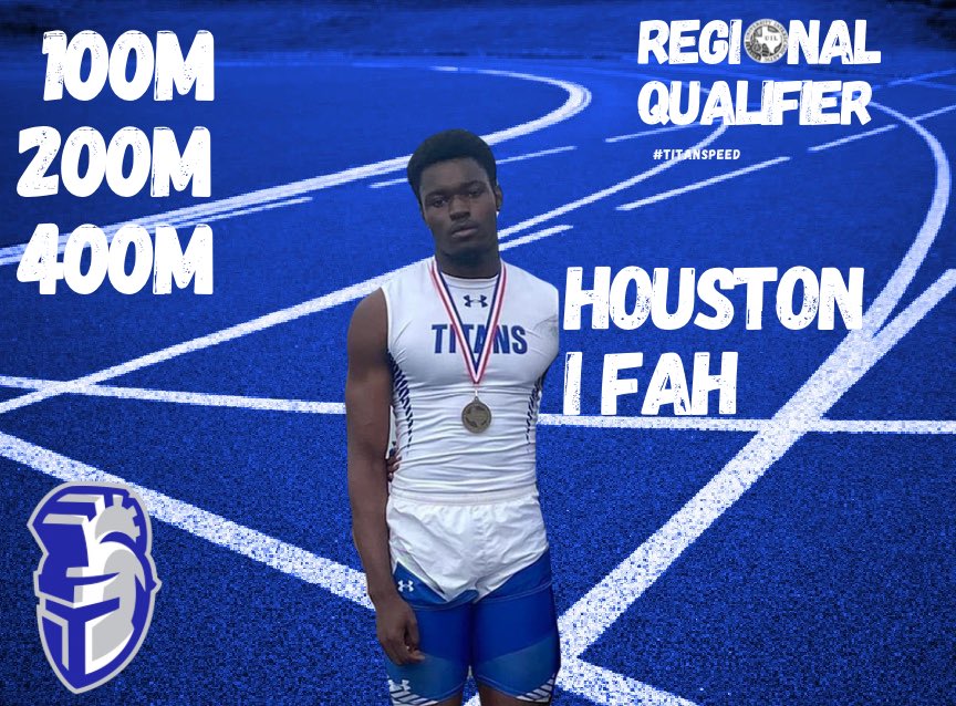 Coach_MHill's tweet photo. We have Open events 100m ,200m300h , 400m we also have our Girls 4x100m who not only broke the school record but also will be first time in school history a relay qualified for Regionals ! #Titan Speed ! Stay Tuned 😎🔵⚪️⚫️ https://t.co/8HPCNOJD7W