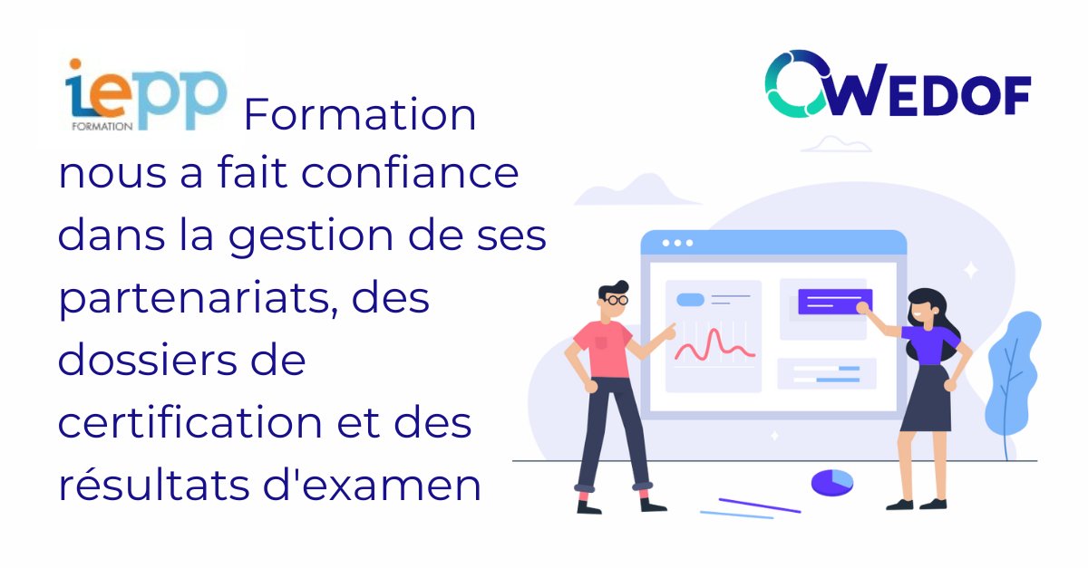 #Wedof est heureux de compter <a href="/ieppformation/">IEPP</a>  comme un de ses organismes de certification collaborateurs.

#dossiercpf #edof #gestionformations #organismecertificateur #logicielformation #apiformation #IEPP