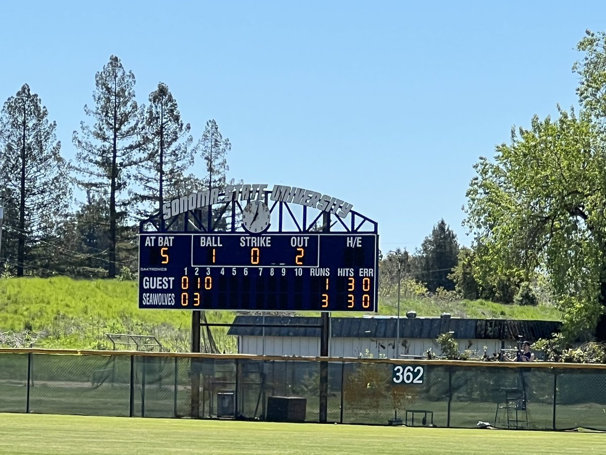 RIOPEREZ's tweet photo. Is this Heaven…?  
No, it’s Sonoma State!
Great day to be a Seawolf, Decision Day and Baseball! @SSU_1961 @SonomaSeawolves 
#NomaRising https://t.co/eQBPAbwqQI