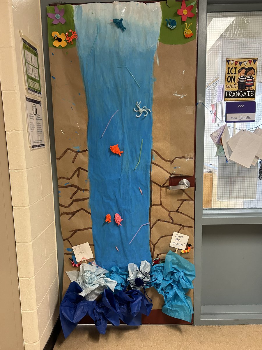 Journée de la terre! Happy Earth Day! 🌍 <a href="/SawmillCreekES/">Sawmill Creek</a> #EarthDay2023 #ocdsb #singleuseplastic