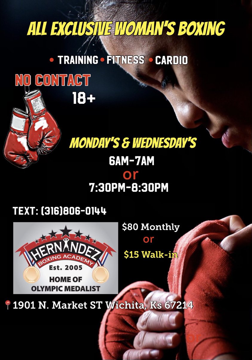 chooch_martinez's tweet photo. 🗣️ I know a lot of you ladies have been asking when I am bringing back my all woman’s classes‼️
  I’m very excited to announce starting this Monday 04/24 we will be back in action 🥊 not only with an afternoon class but a morning class as well. 🌞  
If you have questions lmk https://t.co/pTEjvIYvbq