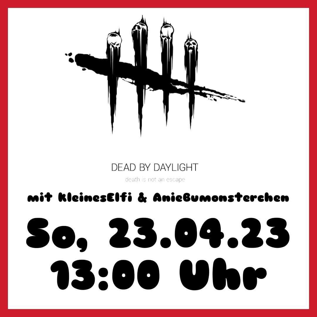 AnieBeeee's tweet photo. Kommt gerne vorbei 🎮 #gamergirl #deadbydaylight #streaming #gaming #gamingcommunity #streamer #StreamerCommunity #hellostreamer #hellogamer #niceweekend https://t.co/5306MmQuSO