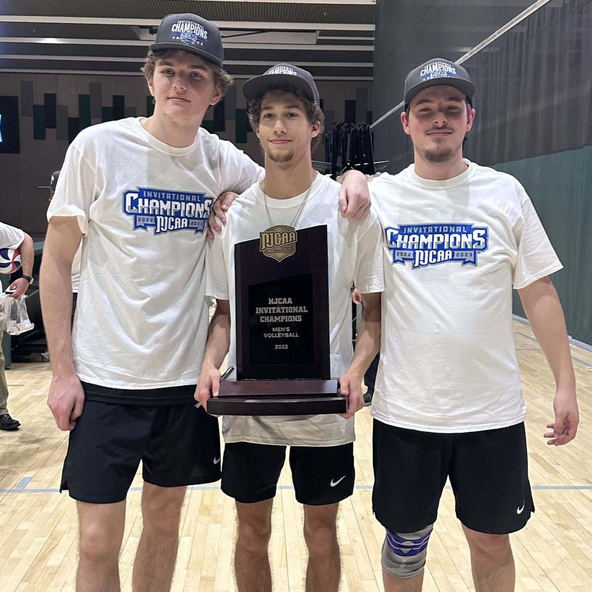 Congratulations to our alumni- Nick Ferris, Bryce Ceravolo, and AJ DeBalso on winning the first ever #njcaa men’s volleyball invitational as part of the <a href="/FLCCAthletics/">FLCC Athletics</a> team! Congrats! #CanandaiguaProud