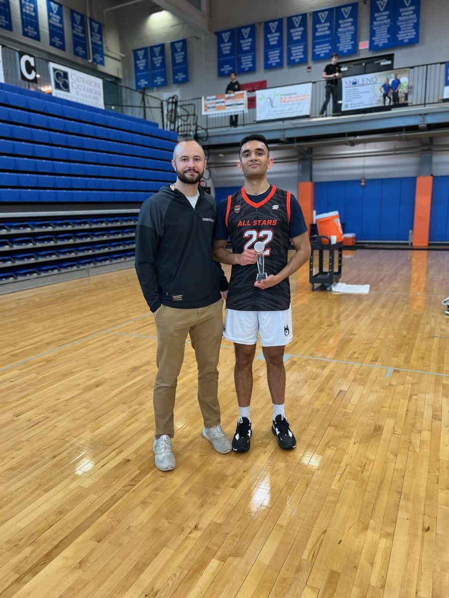 UConn_MCB's tweet photo. @ru_akhtar Ru Akhtar taking home All Star MVP honors in the @NCBBA All Star Game (29p, 5a, 9rebs) ! https://t.co/pgDC8eMKFM
