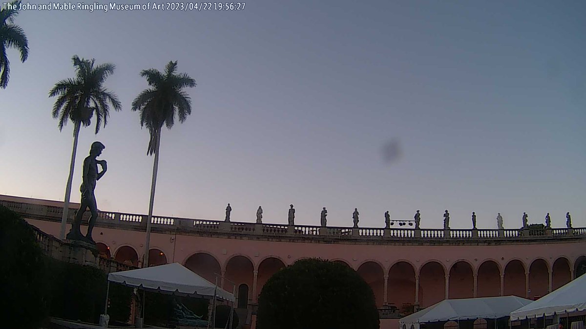 RinglingWxSTEM's tweet photo. Ringling Museum of Art at sunset and it's 78.4 F. https://t.co/RVtyS6NVFs