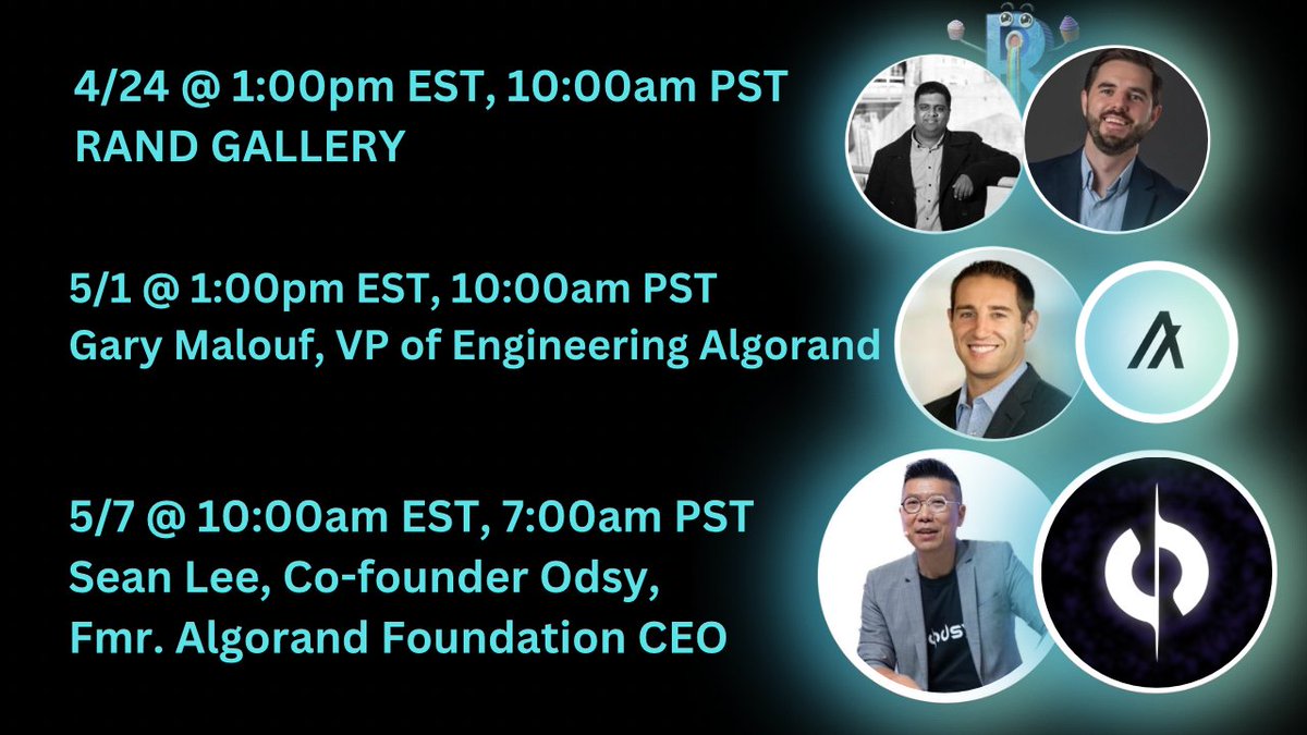 TheNextBlock3's tweet photo. We have a great slew of guest for the next few weeks!
#TheNextBlock
🧵👇 https://t.co/zCBkfoFI0h