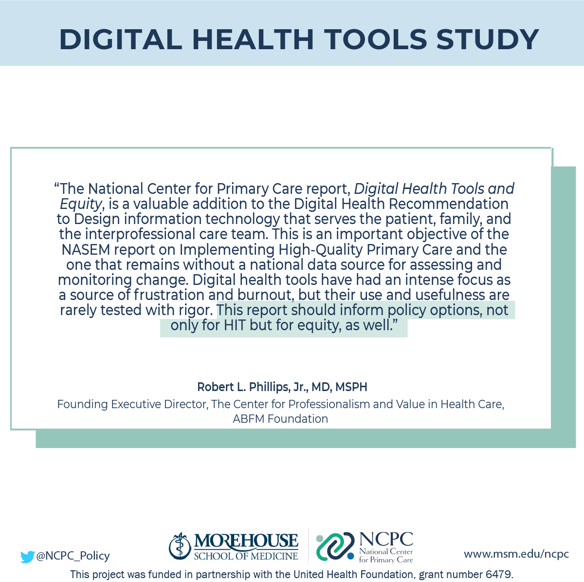 NCPC Health Policy tweet media