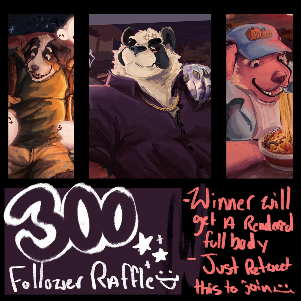 mothballz2's tweet photo. ok hi raffle for 300 followers hooray
- winner gets a rendered fullbody with a simple background
- just rt to join
- ill pick the winner april 25 https://t.co/tKTvTJhJ49