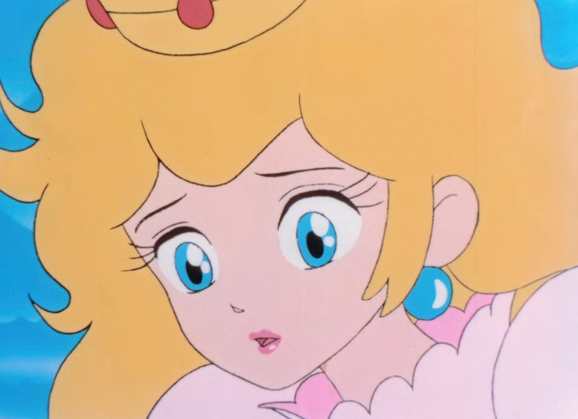 princess peach in the 1986 Mario anime movie 💗✨