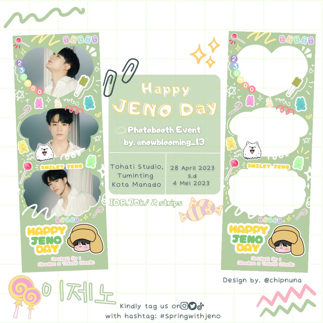 nowblooming_13's tweet photo. Happy Birthday Jeno🥳🐾

Buat NCTZEN Manado, yuk rayain birthday Jeno dengan join bareng blooming🌸

🗓️28 April - 4 Mei 2023
📍Tohati Studio
🕐 17.00 - 21.00 Wita
🔗 Regis : https://t.co/CSjDLwVaBg

#HAPPYJENODAY #제노 #SpringWithJeno #SpringWithBlooming https://t.co/xyGJKfmnXO