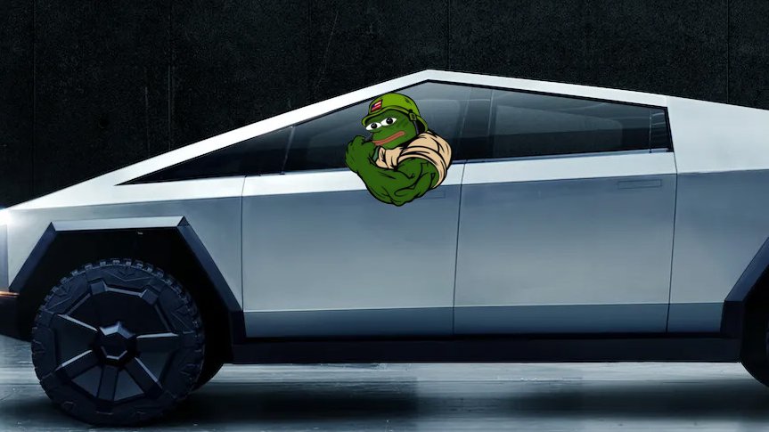 pepe_cybertruck's tweet photo. 🚀 Introducing the ultimate fusion of memes and technology: @pepe_cybertruck! Get ready for the launch on Sunday, 23rd April! 🗓️ Don't miss your chance to board the hype train! 🚀 #pepe_cybertruck #memecoins #1000xGem #Btc #Crypto https://t.co/htkwxpcMzZ
